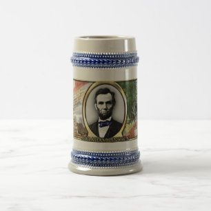 Jarra De Cerveza Guerra civil Stein de presidente Abraham Lincoln