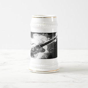 Jarra De Cerveza Guitarra en el fuego Stein