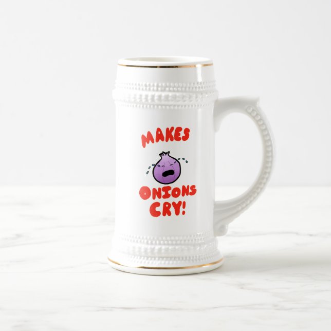 Jarra De Cerveza ¡Hace Llorar A Las Cebollas! (Derecha)