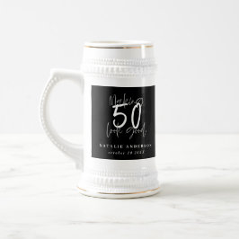 Jarra De Cerveza Hacer que 50 parezca buena celebración de cumpleañ