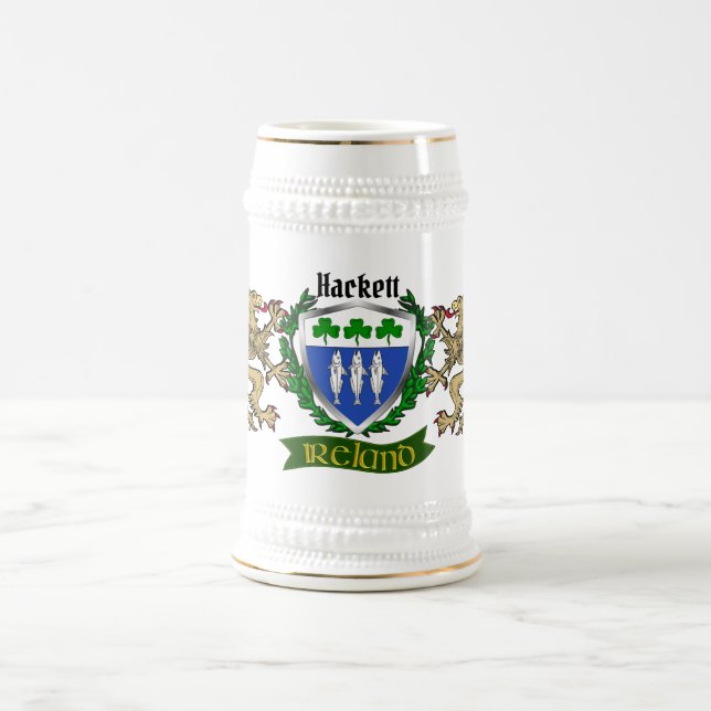 Jarra De Cerveza Hackett Irish Shield Beer Stein (Centro)