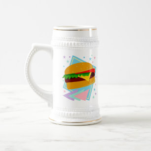 Jarra De Cerveza Hamburguesa Deliciosa Monada