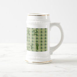Jarra De Cerveza Hapa Plaid Green,