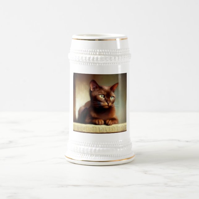 Jarra De Cerveza Havana Brown Cat (Centro)