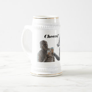 Jarra De Cerveza Hermosa cerveza y werewolf beer vientos Stein