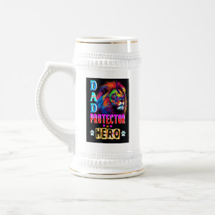 Jarra De Cerveza Héroe del protector de papá