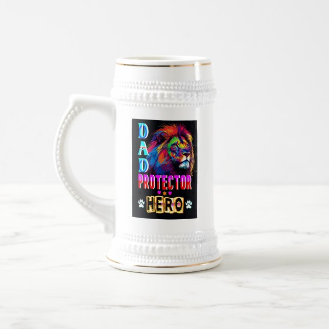 Jarra De Cerveza Héroe del protector de papá (Izquierda)