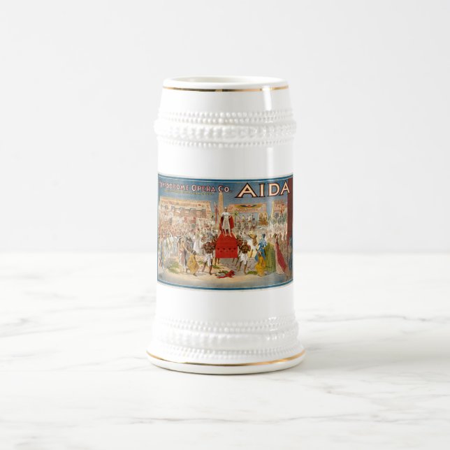 Jarra De Cerveza Hipódromo 1908 de Giuseppe Verdi Aida (Centro)