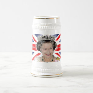 Jarra De Cerveza HM Queen Elizabeth II - Foto pro