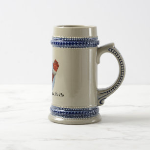 Jarra De Cerveza Ho Ho Ho navidad del padre/jarra de cerveza de