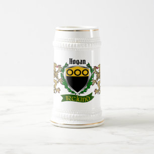 Jarra De Cerveza Hogan/O'Hogan Irish Shield Beer Stein