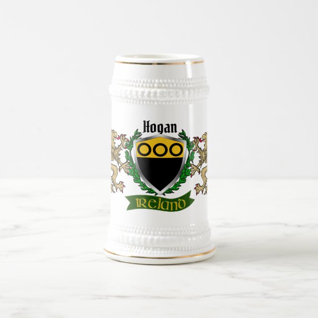Jarra De Cerveza Hogan/O'Hogan Irish Shield Beer Stein (Centro)