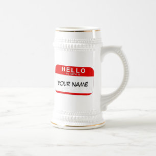 Jarra De Cerveza Hola mi nombre es Stein