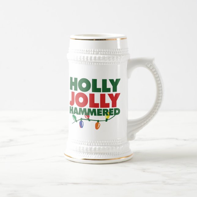 Jarra De Cerveza Holly Jolly Xmas (Derecha)