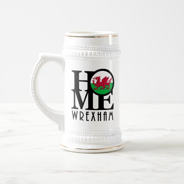 Jarra De Cerveza HOME Wrexham Wales (Izquierda)