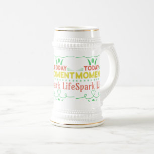 Jarra De Cerveza Hoy, momento, la vida de chispa se puso la bolsa