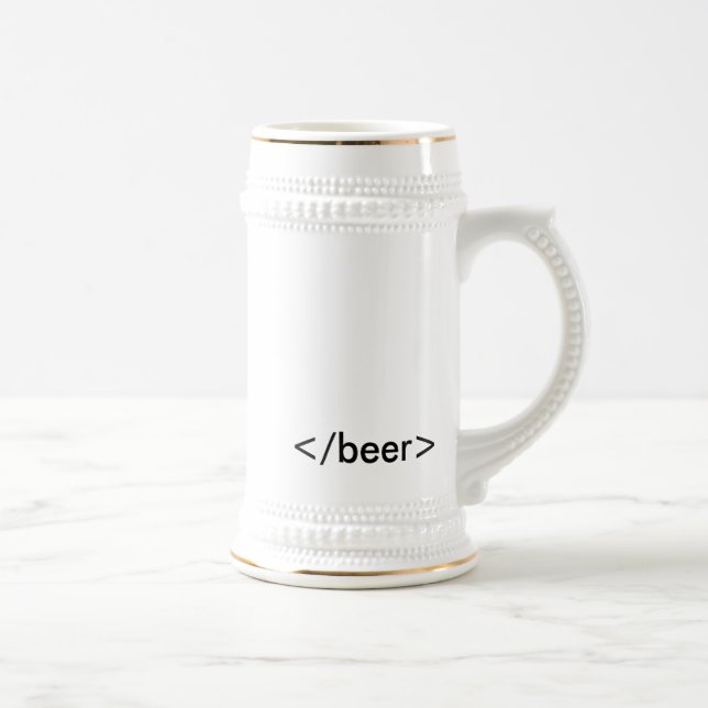 Jarra De Cerveza HTML <beer> Stein (Derecha)