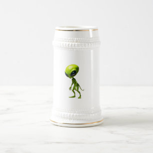 Jarra De Cerveza Humanioide verde