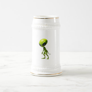 Jarra De Cerveza Humanioide verde