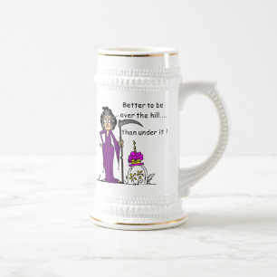 Jarra De Cerveza Humor del cumpleaños del parca