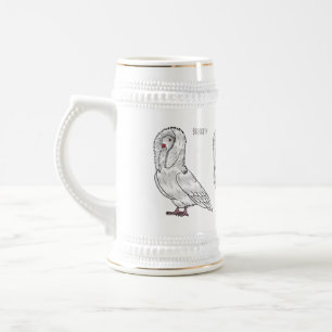 Jarra De Cerveza Ilustración de dibujos animados de paloma jacobina