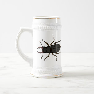 Jarra De Cerveza Ilustracion de insectos Stag