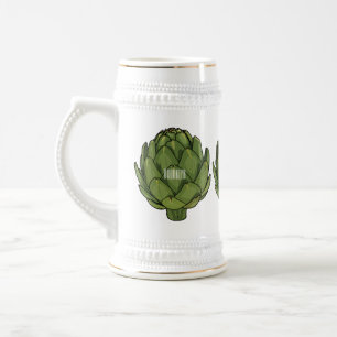 Jarra De Cerveza Ilustracion de personalizado Artichoke