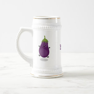Jarra De Cerveza Ilustracion de personalizado de berenjenas de bere
