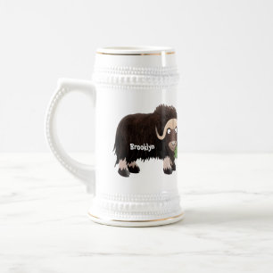 Jarra De Cerveza Ilustracion de personalizado de buey hongo