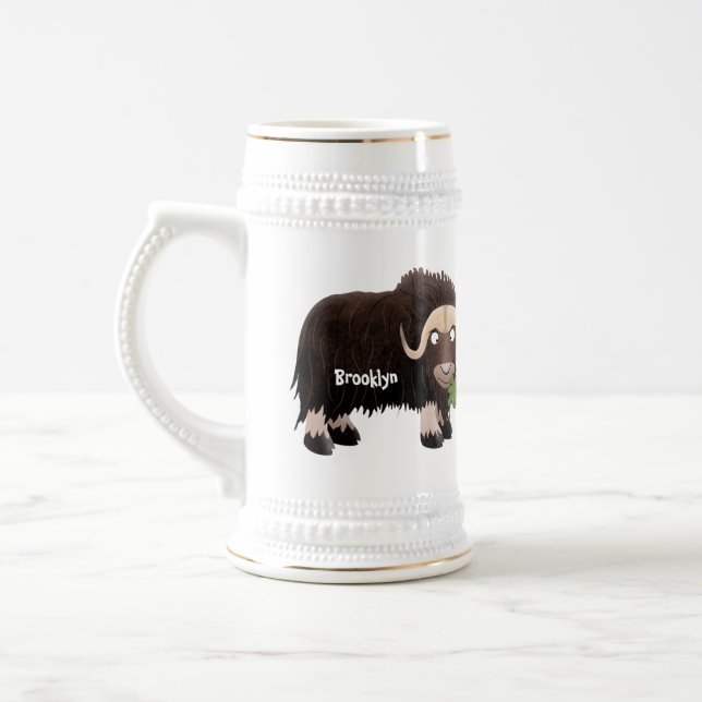 Jarra De Cerveza Ilustracion de personalizado de buey hongo (Izquierda)