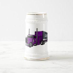 Jarra De Cerveza Ilustracion de personalizado de camiones semirremo