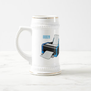 Jarra De Cerveza Ilustracion de personalizado de impresora