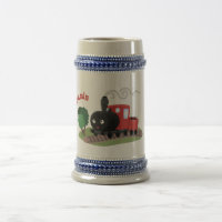 Ilustracion de personalizado de locomotora de trac