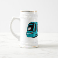 Ilustracion de personalizado de locomotora eléctri