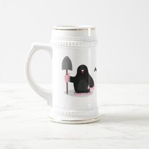 Jarra De Cerveza Ilustracion de personalizado de lunar feliz
