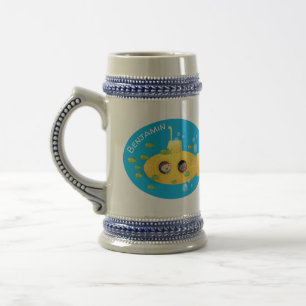 Jarra De Cerveza Ilustracion de personalizado de pescado submarino
