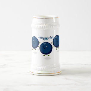 Jarra De Cerveza Ilustracion de personalizado morado de arándanos a