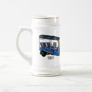 Jarra De Cerveza Ilustracion de personalizado tuk tuk