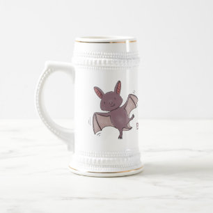 Jarra De Cerveza Ilustracion de personalizado volador de bate de be