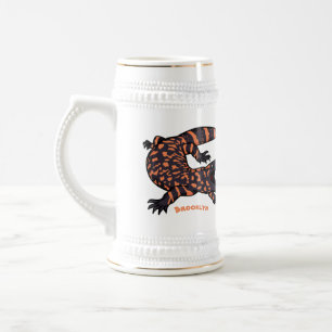 Jarra De Cerveza Ilustracion del personalizado monstruo de la gila 