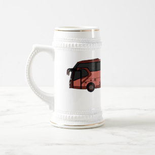 Jarra De Cerveza Ilustracion personalizado de autobús