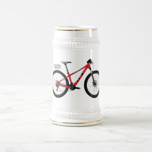 Jarra De Cerveza Ilustracion personalizado de bicicletas