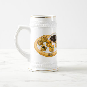 Jarra De Cerveza Ilustracion personalizado de bolso de camarón tail