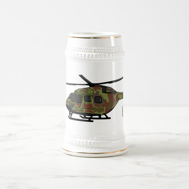 Jarra De Cerveza Ilustracion personalizado de helicópteros del ejér (Centro)