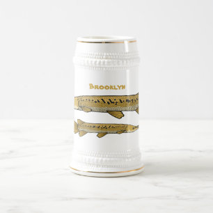 Jarra De Cerveza Ilustracion personalizado de lagarto