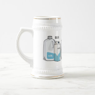 Jarra De Cerveza Ilustracion personalizado de leche