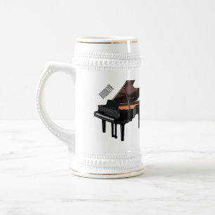 Jarra De Cerveza Ilustracion personalizado de piano