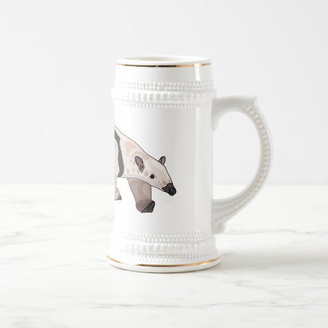 Jarra De Cerveza Ilustracion personalizado de Tamandua (Derecha)