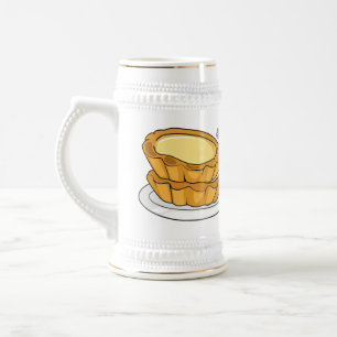 Jarra De Cerveza Ilustracion personalizado de tarta de huevo