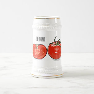Jarra De Cerveza Ilustracion personalizado de tomate